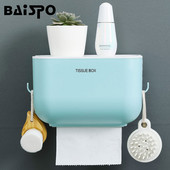 BAISPO prijenosni držač toaletnog papira Zidna vodootporna kutija za maramice Kupaonska kutija za pohranu bez bušenja Kućna kupaonska oprema