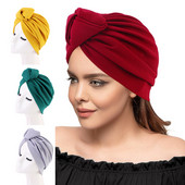 Novi ženski gornji turban s čvorovima na glavi, omoti za glavu, indijski šešir, muslimanski spremni za nošenje, Hiajbs, muslimanski turbante, mujer, dodaci za kosu