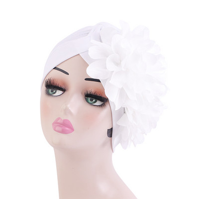 Moterų mados raukinių gėlių turbanų galvos apdangalas plaukų tinklelis Chemo kepurė Beanie Musulman turbante Mujer Hijab skara kepuraitė galvos apdangalai didmeninė prekyba