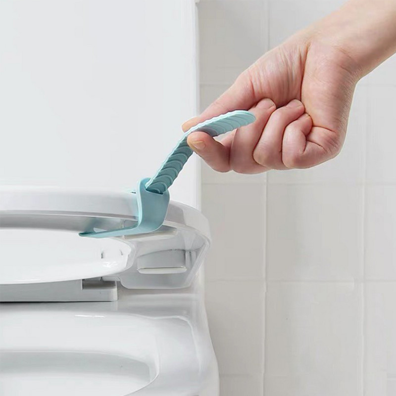 Jauks mājas pacēlājs salokāms silikona sanitārais sēdekļa pārvalks pacelšanas ierīce pārnēsājama tualete Closestool sēdekļa rokturis tualetes sēdekļa pārvalks