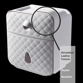 BAISPO Φορητή θήκη χαρτιού τουαλέτας Επιτοίχια Wc Roll Paper Dispenser για Μπάνιο Σπίτι Κουτί αποθήκευσης Σετ αξεσουάρ μπάνιου