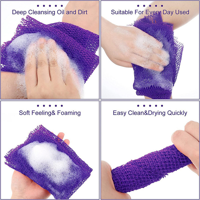 African Bath Sponge, 31,5in African Net Fourdrinier vonios kempinė Šveičiamasis kūno nugaros dušo šveitiklis lygesnei odai