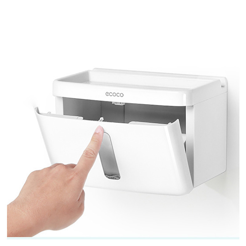 BAISPO prijenosni držači toaletnog papira, zidni stalak za maramice s policom za telefon za kupaonicu, kuhinju, vodootporan držač toaletnog papira