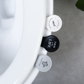 Κάλυμμα καθίσματος τουαλέτας Κολλητική λαβή ανύψωσης Αποφύγετε την επαφή Hygienic Prevent Dirtyhand Lifting Αυτοκόλλητο εργαλείο Αξεσουάρ μπάνιου