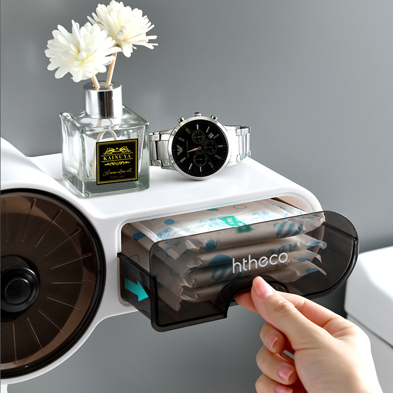 Držač toaletnog papira za kupaonicu Vodootporna zidna kutija za maramice Višenamjenski stalak za pohranu Rolna kutija za pohranu papira