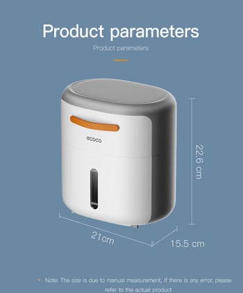 Държач за тоалетна хартия ECOCO за баня без пробиване на стена 2-слойна кутия за кърпички Държач за ролка тоалетна хартия с организатори за съхранение