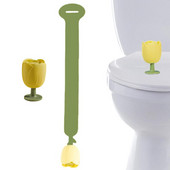 Nordic tualeto sėdynės pakėlimo rinkinys Universalus tualeto dangčio pakeliamos rankenos su mielomis gėlių formomis namų tualeto dangčio rankena tualeto užvalkalas