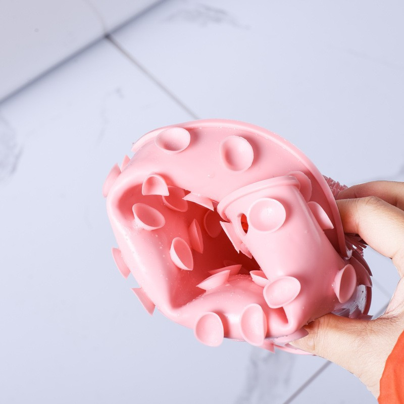 Daugkartinio naudojimo dušo grandiklis Valymo šepetys pėdų plovimo kilimėlis Daugiafunkcis siurbtukas sieninis kilimėlis Trinti pėdų rankas kūno maudymosi priemonė