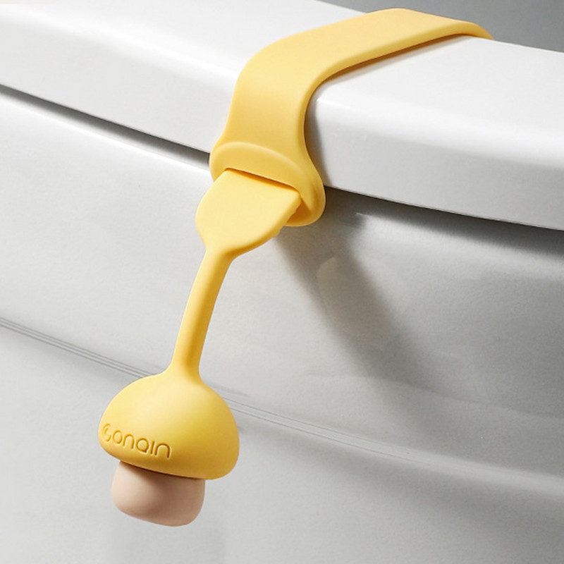 Podizač WC sjedala Rastezljivi podizač WC sjedala sa silikonskom mekom ručkom za ravne poklopce WC školjke i konkavne WC sjedala