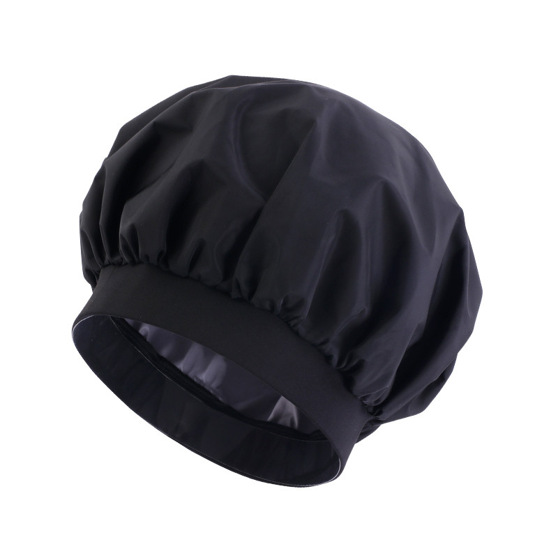 Új vízálló zuhanysapka fürdősapka vastag rugalmas fürdősapka női gyógyfürdőhöz való tartozék Hajfejfedő hajturbán