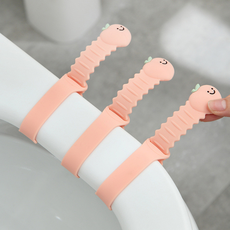 Crtani voćni silikonski podizač poklopca WC školjke protiv prljanja Podizač WC sjedala Uređaj za podizanje Ručka poklopca WC školjke za putne dodatke