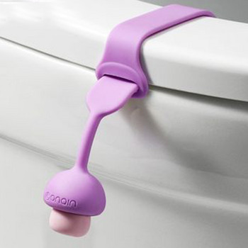 Повдигач на тоалетни седалки Силиконова дръжка с подобен на гъба дизайн за повдигане на тоалетни седалки Избягвайте докосване със силиконови дръжки Тоалетна