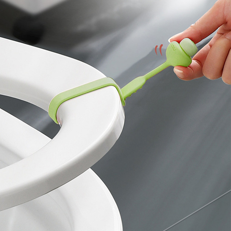 Tualetes sēdekļi Lifter Sēnēm līdzīga dizaina silikona rokturis tualetes sēdekļu pacelšanai Izvairieties pieskarties ar silikona rokturiem tualete