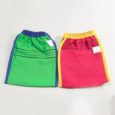 1 kom. Nasumične boje za tuširanje Spa piling dvostrana rukavica za kupanje Rukavice za čišćenje tijela Rukavice za tuširanje Rukavice za ribanje