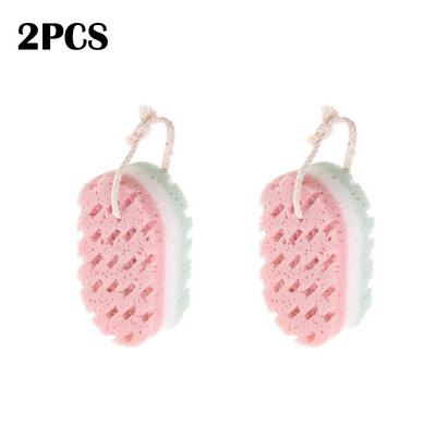 1/2/3 kom troslojna spužva za pjenu za kadu odrasla djeca mekana izdržljiva piling masaža čišćenje tijela kupaonski pribor