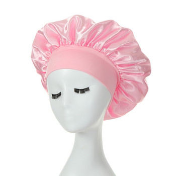 1/2 τεμ. Unisex Head Wrap Elastic Band Cap για νυχτερινό καπέλο Καπέλο μπάνιου Εξαιρετικά μεγάλο Satin Silky Bonnet Sleep