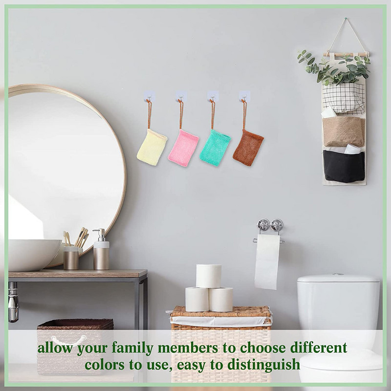 Thicken Nylon Soap Saver Bag Pouch Bar Vrećice s pjenom od mjehurića Mrežaste vrećice za piling sapuna za tuširanje Džep za držač