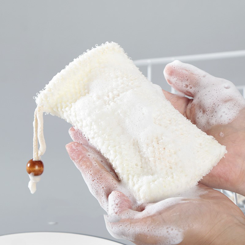 1/3/5 kom Prirodna vrećica za sapun od sisala Saver Pouch Bar Sapun za piling Mrežaste vrećice za tuš Držač sapuna Mrežasti džep s mjehurićima