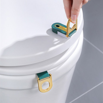 2PC Преносим многофункционален дръжка за повдигане на капака на тоалетната Избягвайте да докосвате тоалетна чиния Дръжка на вратата на чекмеджето Издърпайте езиче Консумативи за баня