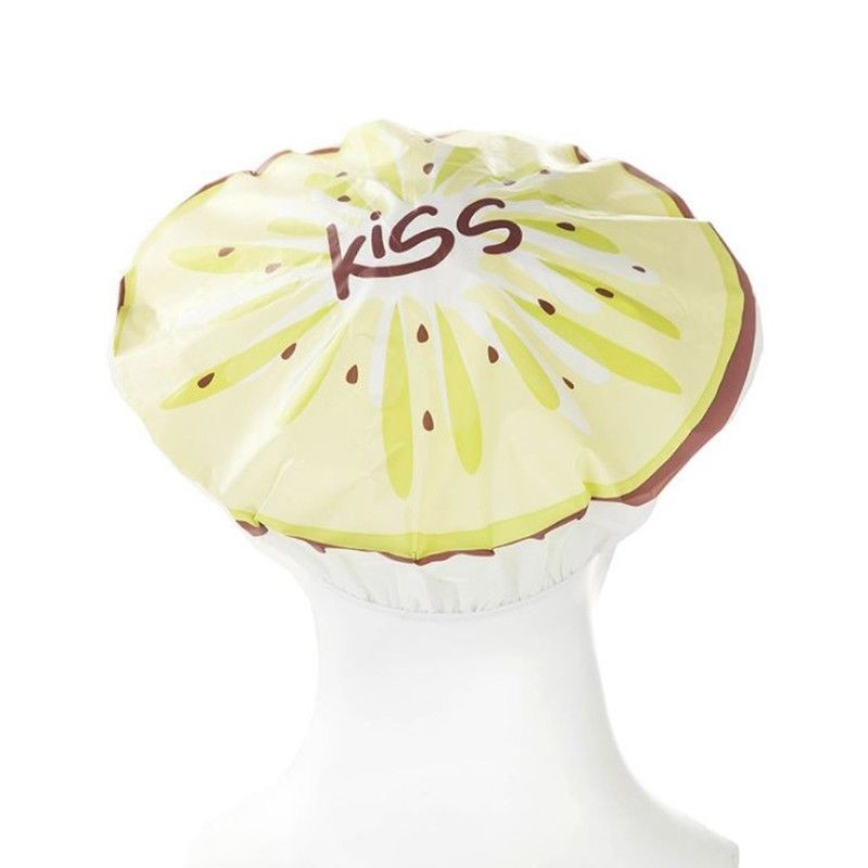 Modes ūdensizturīgs augļu vannas vāciņš Elastīga dušas cepure Atkārtoti lietojams vannas galvas matu pārklājs sievietēm dušas vannas piederumi