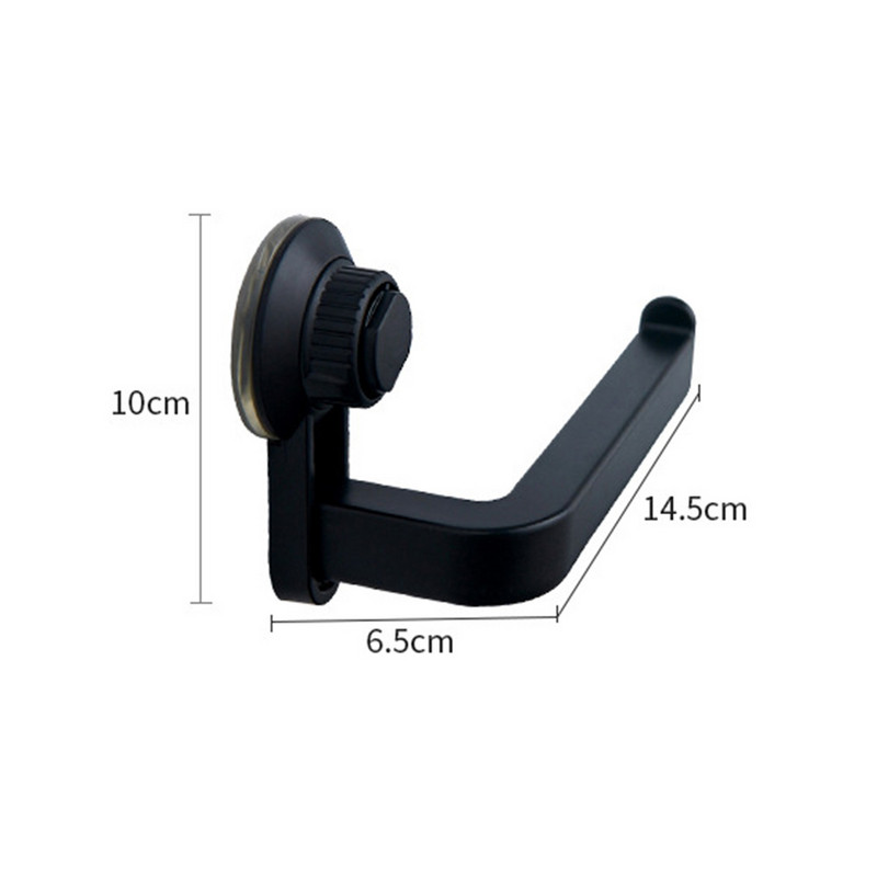 Kupaonski držač toaletnog papira Crni zidni stalak za maramice Polica za odlaganje kuhinjskih ručnika od nehrđajućeg čelika Držač toaletnog papira