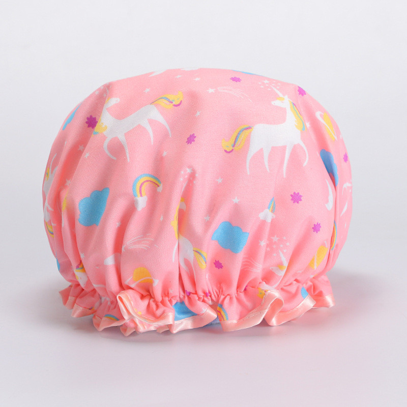 Ženska kapa za kosu Oprema za šešire Kupaonica Dvoslojni tuš Vodootporna debela navlaka Pribor