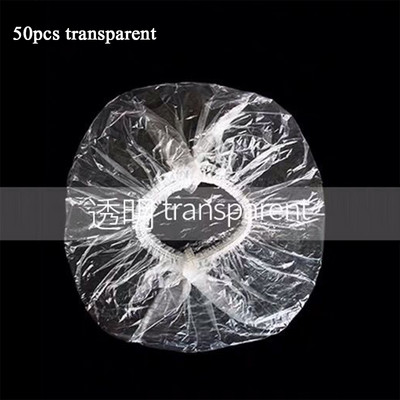 Kapa za tuširanje od 100 komada, plastična vodootporna kapa za glavu, hotelska kapa za tuširanje za farbanje kose, prozirna plastična kapa za kozmetički salon, prianjajuća