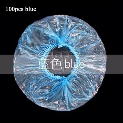 Kapa za tuširanje od 100 komada, plastična vodootporna kapa za glavu, hotelska kapa za tuširanje za farbanje kose, prozirna plastična kapa za kozmetički salon, prianjajuća