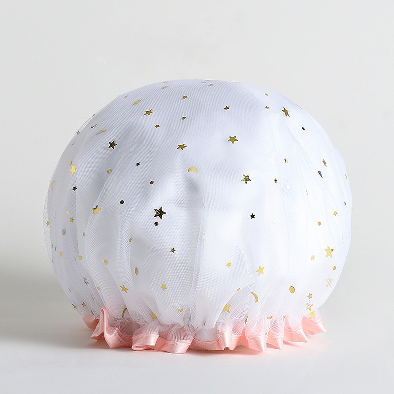 Vodootporni debeli šešir Ženski dodaci za kosu Kapa za tuširanje Dvoslojna navlaka Oprema za kupaonicu