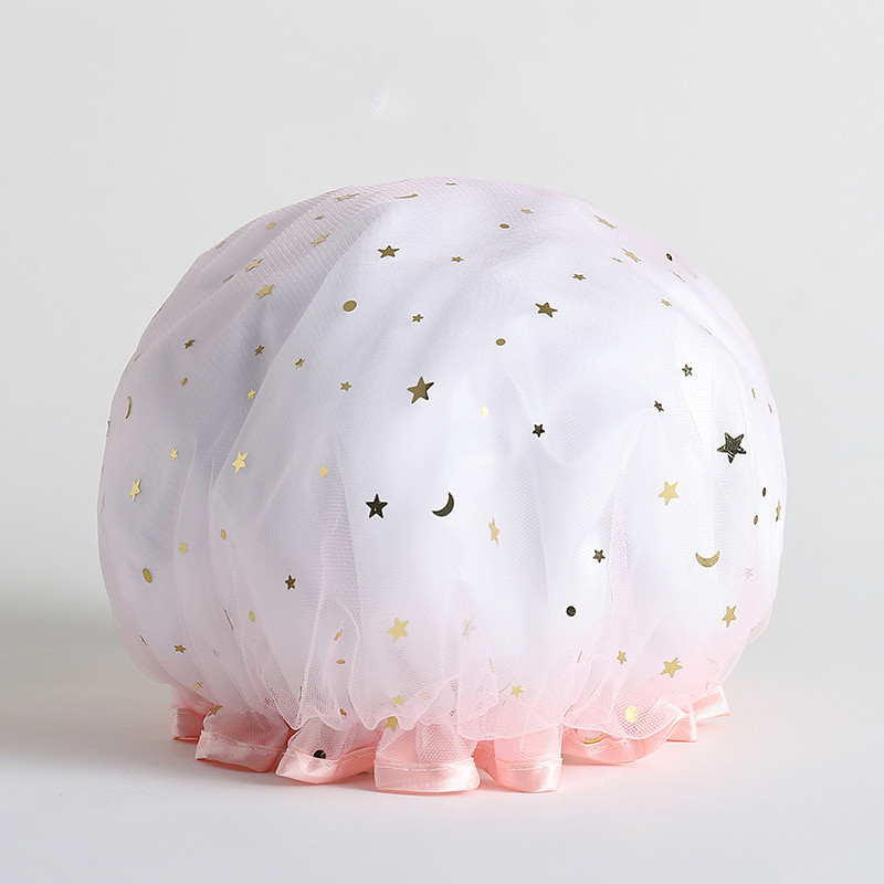 Vodootporni debeli šešir Ženski dodaci za kosu Kapa za tuširanje Dvoslojna navlaka Oprema za kupaonicu