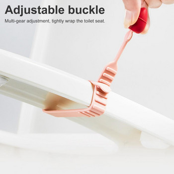 Издръжлива еластична дръжка на пръстена на тоалетната седалка Добра издръжливост Сладка дръжка с пръстен на тоалетната седалка във формата на морков Избягвайте да докосвате капака на тоалетната чиния