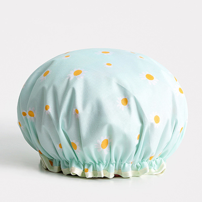 Ženska navlaka za tuširanje Šešir Dvoslojni pribor Vodootporni debeli kupaonski dodaci Kapa za kosu