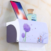 GURET ūdensnecaurlaidīgs tualetes papīra turētājs, plastmasas pie sienas stiprināms papīra dvieļu dozators tualetes tualetes poda vannas istabas piederumiem radošā paplāte