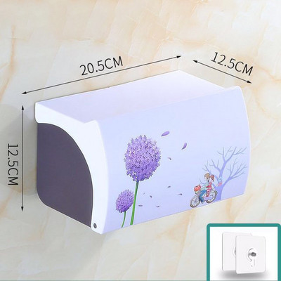 GURET ūdensnecaurlaidīgs tualetes papīra turētājs, plastmasas pie sienas stiprināms papīra dvieļu dozators tualetes tualetes poda vannas istabas piederumiem radošā paplāte