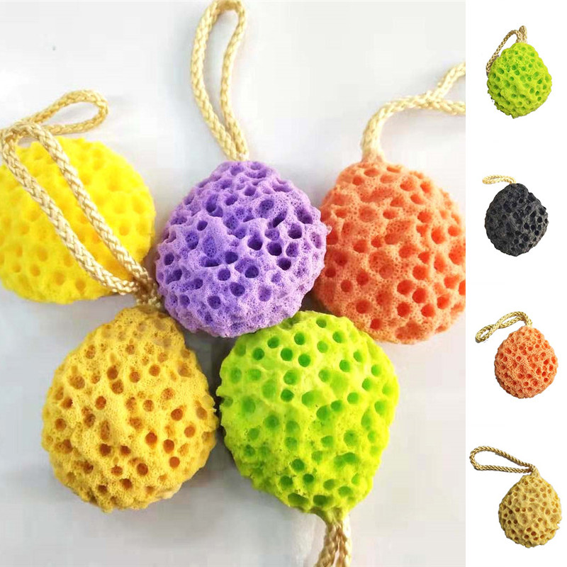 1 gab. Soft Bath dušas sūklis ķermeņa tīrīšanai Sponge ķermeņa vannas dušas spa pīlings sejas mazgāšanai tīrīšanas pūšļa skruberis