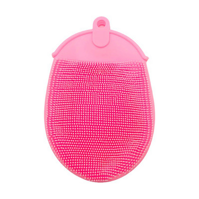 Silikona masāžas vannas birste ar āķi Mīksti pīlingi cimdi Bērnu dušas tīrīšanas birste dubļu netīrumu noņemšanas skrubis dušas burbulis