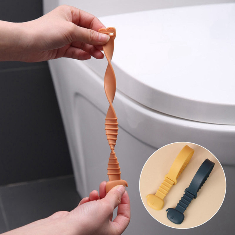 Tualetes vāka pacēlājs Silikona sēdekļa paceļamā lente Vannas istabas piederumi Atkārtoti lietojami, izturīgi mājas biroja viesnīcām