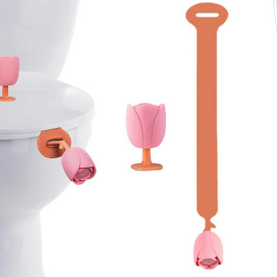 Nordijski komplet podizača WC sjedala Prijenosni silikonski podizači poklopca WC školjke s oblicima cvijeća Podizanje poklopca WC školjke bez izravnog dodira