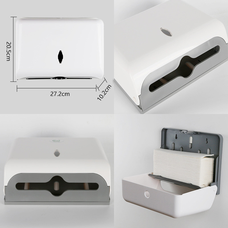 Saldu kastīte pie sienas stiprināms papīra dvieļu turētājs Neperforēts dvieļu dozators virtuves tualetei vannas istabas papīra dvieļu turētājs