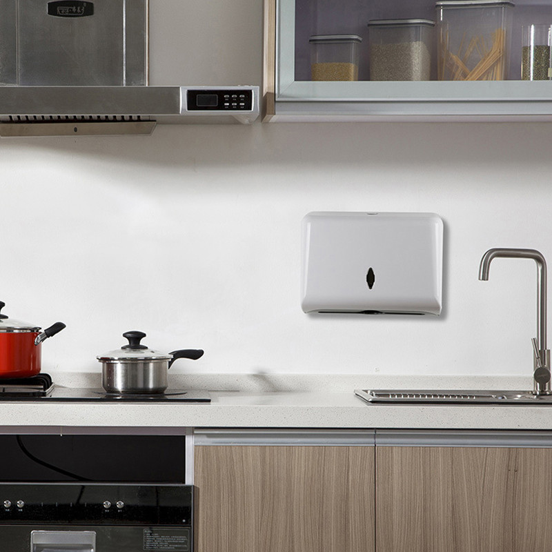 Saldu kastīte pie sienas stiprināms papīra dvieļu turētājs Neperforēts dvieļu dozators virtuves tualetei vannas istabas papīra dvieļu turētājs