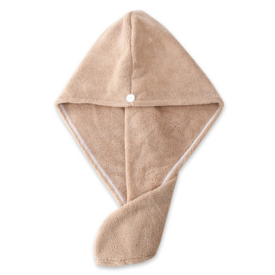 Căciulă de uscare a părului pentru femei Căciulă de prosop de păr cu uscare rapidă Căciulă de baie Căciulă de prosop solidă din microfibră Turban cu absorbție superioară Căciulă de uscat pentru păr