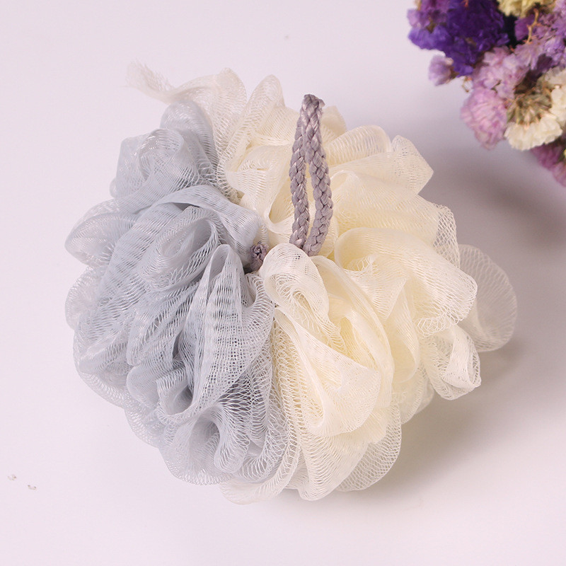 5Gb Lieli Divu krāsu mīksta sieta ķermeņa attīrīšanas vannas bumbiņas ādas pūtītes skruberi Vannas sūkļa bumbiņas Vannas istabas vannas produkti Aksesuāri