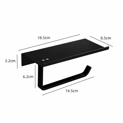 Nerūsējošā tērauda tualetes papīra turētājs vannas istabas sienas stiprinājuma tualetes papīrs tālruņa turētājs plaukts dvieļu ruļļa plaukts vannas istabas auduma piederumi