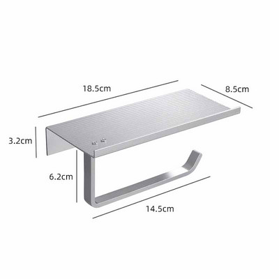 Nerūsējošā tērauda tualetes papīra turētājs vannas istabas sienas stiprinājuma tualetes papīrs tālruņa turētājs plaukts dvieļu ruļļa plaukts vannas istabas auduma piederumi