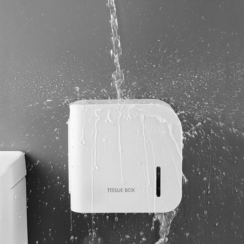 Držač toaletnog papira Vodootporna zidna cijev za rolu ladice za kutiju za pohranu toaletnog papira Ladica Kutija za maramice Polica Kupaonski pribor