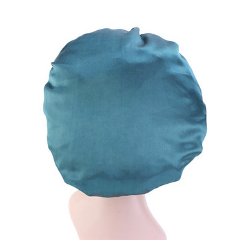 Κάλυμμα κεφαλιού με αναστρέψιμο σατέν καπό Καπέλο διπλής στρώσης ρυθμιζόμενου ύπνου για αξεσουάρ styling με σγουρά ανοιξιάτικα μαλλιά