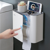 Zidna kutija za maramice Višenamjenski kupaonski stalak za pohranu Vodootporan držač toaletnog papira Držač toaletnog papira Kupaonski pribor