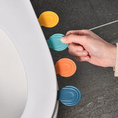 1 gab vienkrāsains pretnetīrs tualetes vāka pacēlājs tualetes pārsega rokturis, pašlīmējošs sēdekļa vāka turētāja ierīce vannas istabas sīkrīki