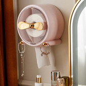 Zidni držač toalet papira Vodootporni držač dozatora papirnatih ručnika Kutija za maramice Držač toalet papira Kupaonski pribor