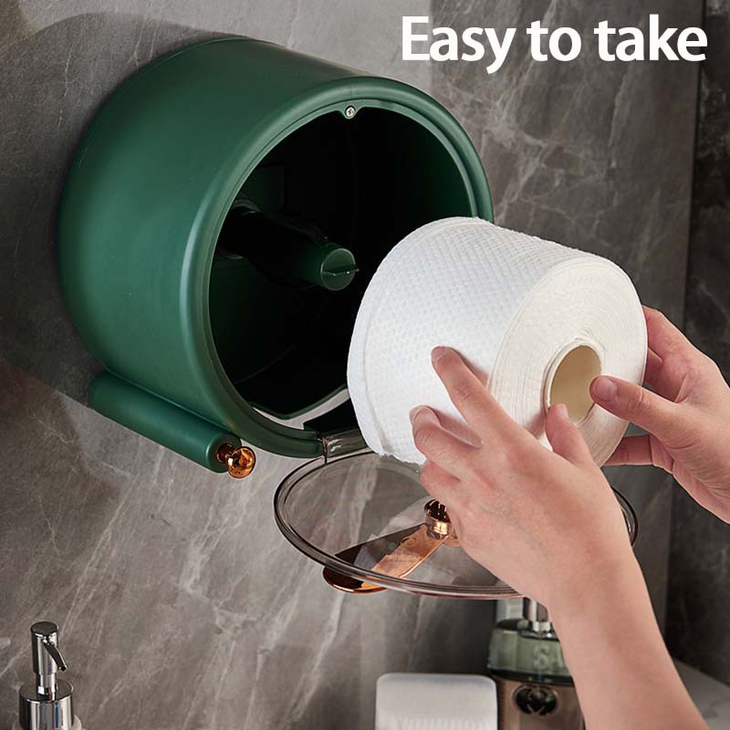 Zidni držač toalet papira Vodootporni držač dozatora papirnatih ručnika Kutija za maramice Držač toalet papira Kupaonski pribor